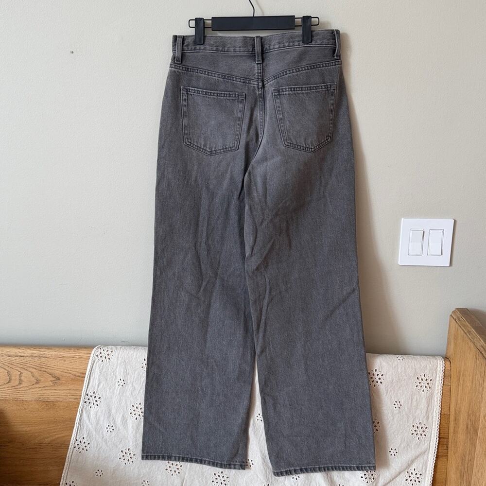 UNIQLO High Rise Wide Leg Gray Jeans Size 27 - Picture 3 of 5